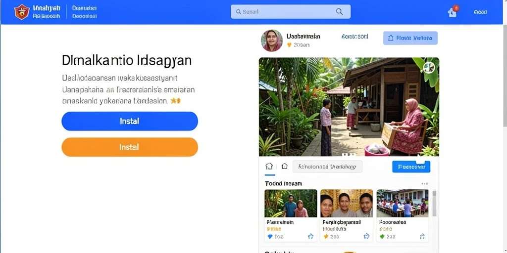 Tampilan ladang yang penuh warna dan menarik.