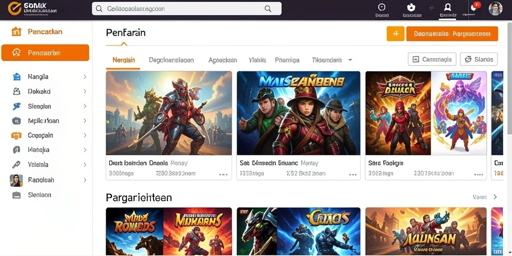 Tampilan awal permainan yang menawan.